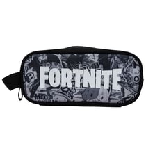 Trousse rectangulaire 1 compartiment La Plume Dorée - Gris - Fortnite