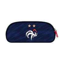 Trousse rectangulaire 2 compartiments La Plume Dorée - Bleu - FFF