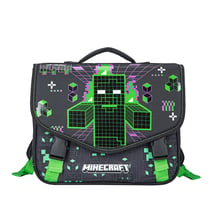 Cartable La Plume Dorée - Minecraft - 2 compartiments