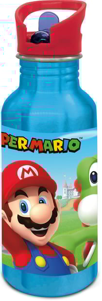 Gourde enfant La Plume Dorée - Super Mario - Aluminium - 545 ml