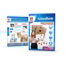 Feuilles autocollants ronds - Micro Application - 4 feuilles - Transparents - A4