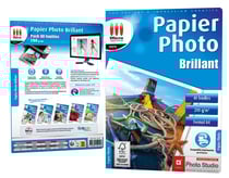 Lot de 40 papiers photo A4 Micro Appplication - 200g/m² - brillant