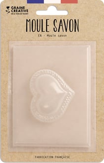 Moule de savon coeur - Dentelle