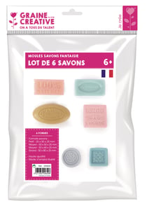 Moule de savon - 6 formes à l'ancienne