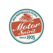 Écusson transfert thermo-adhésif -  Petit modèle - Écusson "Motor Spirit"
