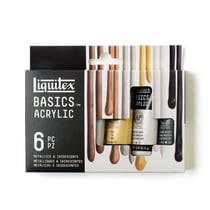 Liquitex Basics - 6 x 22ml - Metallics & Iridescents