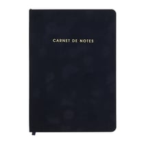 Carnet A5 Ligné - 192p - Velours bleu - Cultura