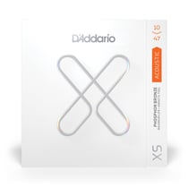 D'Addario XSAPB1047 XS Custom Light - Jeu de cordes en phophore bronze pour guitare acoustique - .011 - .052