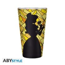 Verre XXL Abystyle - La Belle et la Bête : Belle - Verre - 400 ml