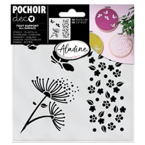 Pochoir carré - nature - 15 x 15 cm
