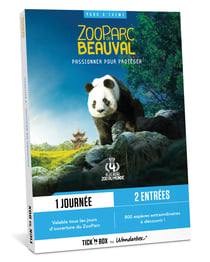 Coffret cadeau Tick'nBox - Zooparc de Beauval - 2 personnes