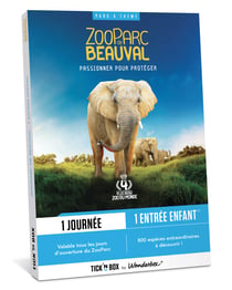 Coffret cadeau Tick'nBox - Zooparc de Beauval - 1 enfant