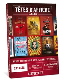 Coffret cadeau - Cultur in the City -  2 Places - Les têtes d'affiches à Paris