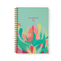 Carnet de recettes - 21 x 14,8 cm - Mes Recettes - Agrumes - Histoire D'écrire - 96 pages - Spirales  - Multicolore