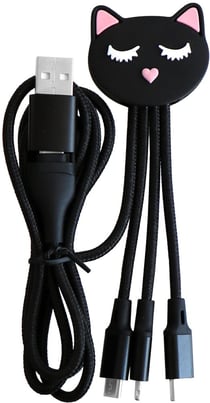 Câble de connection 3-en-1 Yello Koko - Chat - 1m