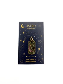 Charm astro plaque Lune - Mon collier à personnaliser