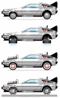 Affiche Delorean - 50X70 cm