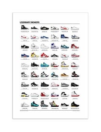 Affiche 50x70 bourdereau sneakers