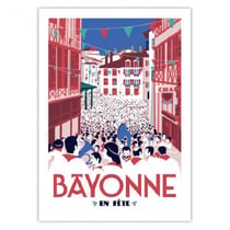 Affiche 50x70 "Bayonne en fête"