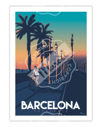 Affiche 50x70 "Barcelona"