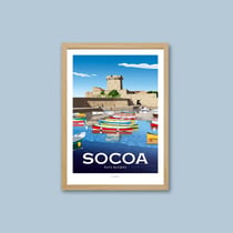Affiche 50x70 " fort de socoa
