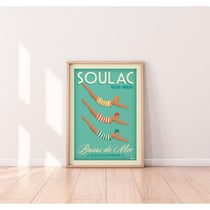 Affiche 50x70 «SOULAC, bains de mer»