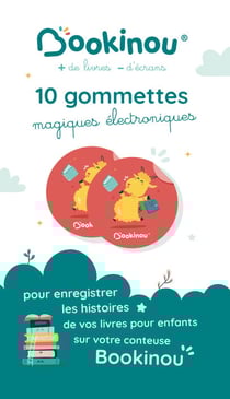 Pack de 10 Gommettes BOOKINOU®