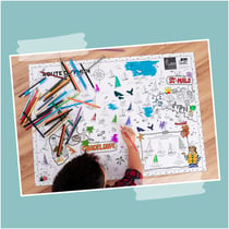 Carte géante à colorier - Route du rhum