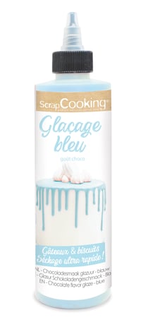Glaçage goût chocolat ScrapCooking®- Bleu - 130 g