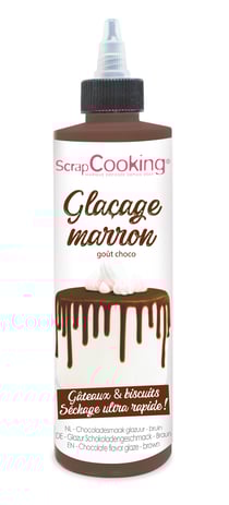 Glaçage goût chocolat ScrapCooking - Marron - 130 g