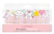 Lot de 8 bougies ScrapCooking® - Licorne