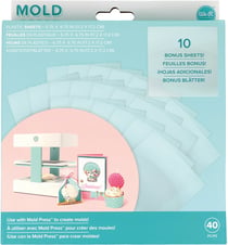 Lot de 40 feuilles en plastique Mold Press - We r memory keepers