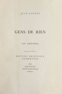 Gens de rien - Les amoindris