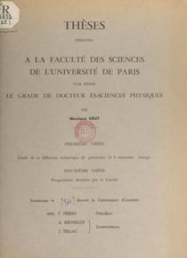 Étude de la diffusion inélastique de particules alpha à moyenne énergie - Suivi de Propositions données par la Faculté : Quelques applications de l'émission et absorption de rayonnement gamma sans recul du noyau
