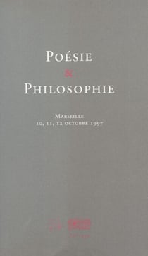 Poésie et philosophie