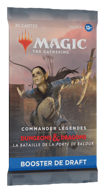 Booster de Draft Magic: The Gathering Commander Légendes: la Bataille de la Porte de Baldur