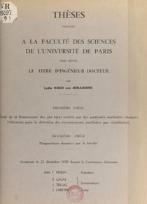 Étude de la fluorescence des gaz rares excités par des particules nucléaires chargées. Utilisation pour la détection des rayonnements nucléaires par scintillation - Suivi de Propositions données par la Faculté : la détection des rayonnements nucléaires...