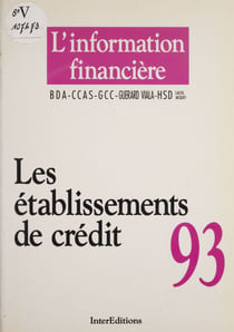 L'Information financière - Les établissements de crédit 1993