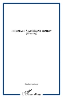Hommage à Adhémar Esmein