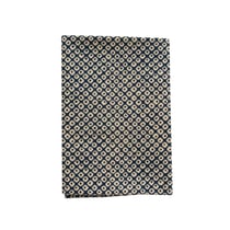Coupon de tissu - 45 X 55 cm - Motifs japonais géométriques - Bleu marine