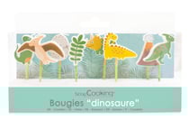 Lot de 8 bougies ScrapCooking® - Dinosaure