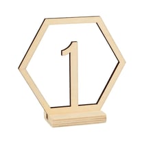 15 chiffres hexagonaux + socles