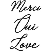 Dies avec mots - Merci,Oui,Love