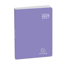 Agenda scolaire journalier 2026/2027 Exacompta - Violet - 12 x 17 cm - Forum Color Soft Harmony