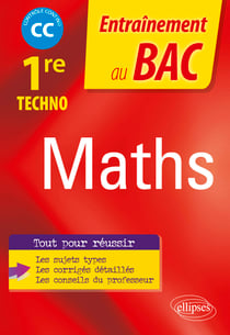Mathématiques - 1re technologique - EC évaluations communes