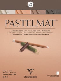 Bloc pastel Pastelmat n°2 360 g - 30 x 40 cm - 4 teintes - 12 feuilles