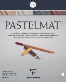 Bloc pastel Pastelmat n°4 360 g - 24 x 30 cm - 4 teintes - 12 feuilles