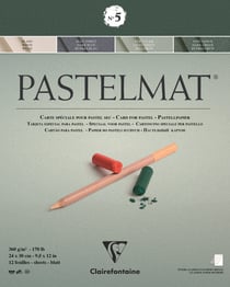 Bloc pastel Pastelmat n°5 360 g - 24 x 30 cm - 4 teintes - 12 feuilles
