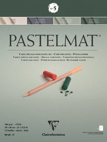 Bloc pastel Pastelmat n°5 360 g - 30 x 40 cm - 4 teintes - 12 feuilles
