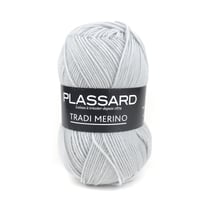 Pelote de fil à tricoter - Plassard - Tradi Merino - Gris clair 10